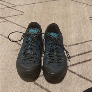 Teal and Black Salomon Sneakers